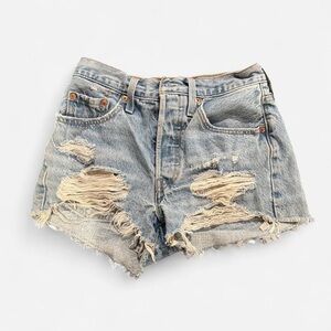 Levi's Light Blue Jean Shorts